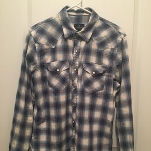 American Eagle Plaid Button Down